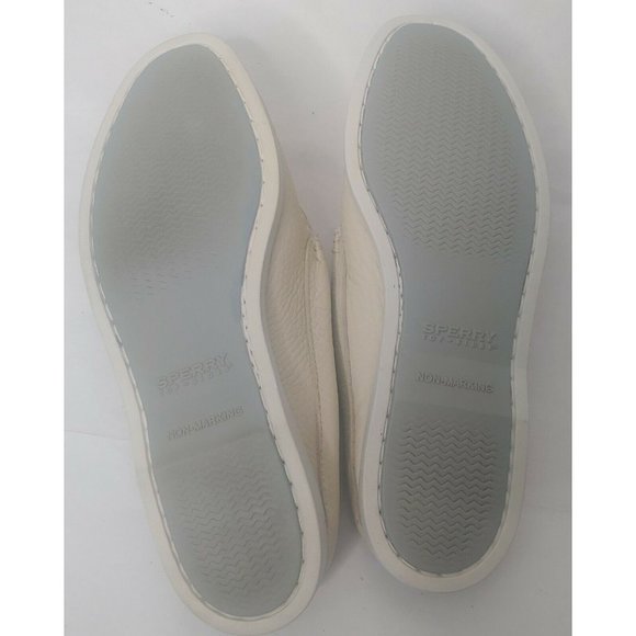 Sperry Top Sider Womens 10M Slip On Boat Shoes Dolphin Shell Charms Ivory EUC - Picture 10 of 10
